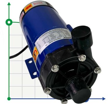Насос для химии MD-F-203SAE-5V22AYS, PPH, 33L/min, 4m, 220V — BTS Engineering