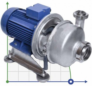 Pump of cheese grain, tomato paste A9-KNA, 20m3/h, 4kW, 380V — BTS Engineering