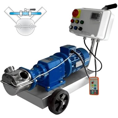 Импеллерный насос LIVERANI INV MAJOR 60 +BY-PASS NR TF 2,2 кВт, 50-900 об/мин, 380В с частотником, пультом дистанционного управл.(15 м), на тележке — BTS Engineering