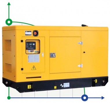 Przemysłowy generator diesla XHYW-20GF z ATS, silnik Weichai 20kVA, 20kW, 380V/50HZ typ zamknięty — BTS Engineering