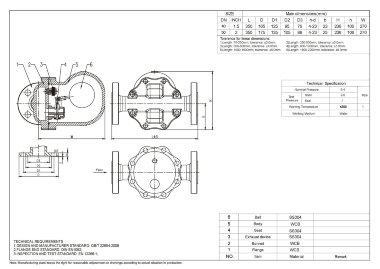 DN40 Steel flanged steam trap — BTS Engineering