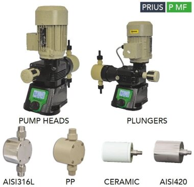 Pompe doseuse multifonctionnelle à moteur à piston EMEC série PRIUS P MF 5-320 l/h, 10 bar &mdash; BTS Engineering