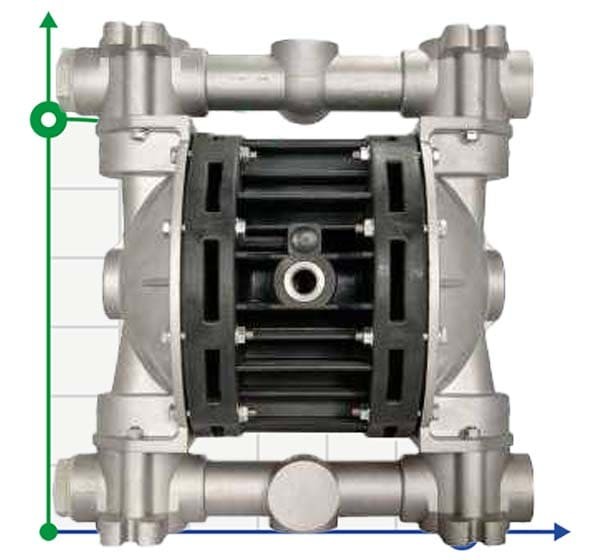 The pneumatic diaphragm pumps BOXER 100 ALU IB100ALN-AIN-- фото 1 — BTS Engineering