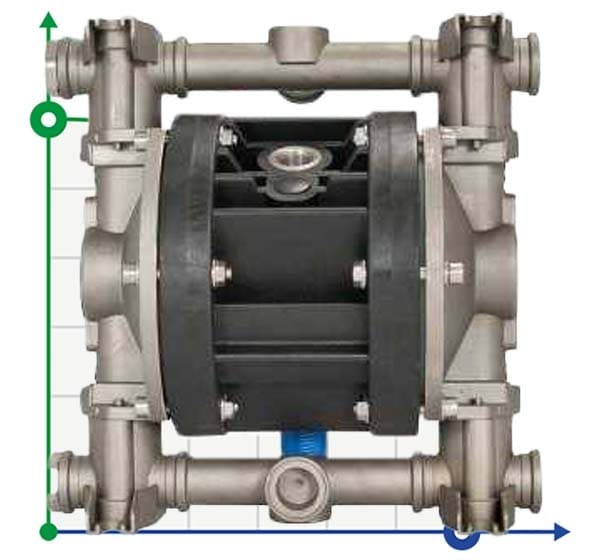 Pneumatic diaphragm pump MINIBOXER AISI IMIN-A-HTAAT-- фото 1 — BTS Engineering