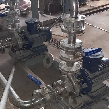 BGWHB 50-160(I)B (21,6/24), 3kW, 2880, Ex - насос нержавеющий горизонтальный — BTS Engineering