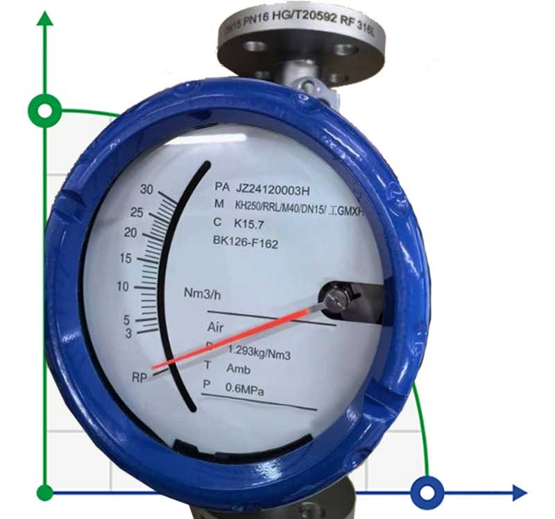 DN25 Flow meter rotameter stainless steel KLZZ PN6 (water), 1500-5000 l/h фото 1 — BTS Engineering