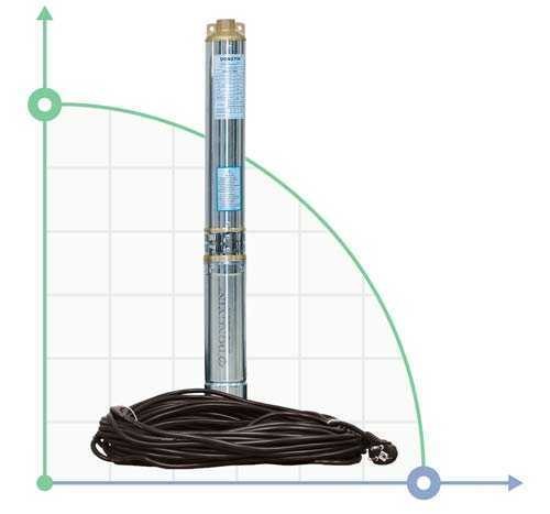 Pompe de forage centrifuge 0,55kW H 51(38)m Q 100(60)l/min Ø102mm (câble 30m) AQUATICA (DONGYIN фото 1 — BTS Engineering