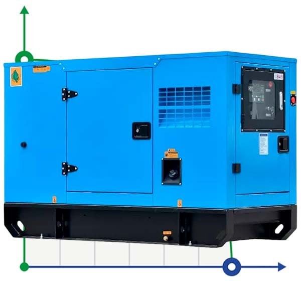 Промышленный дизельный генератор XHYC-20GF с ATS, двигатель Cummins 20kVA, 20kW, 380V/50HZ закрытого типа фото 1 — BTS Engineering