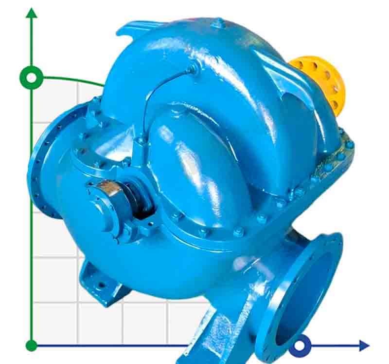 Double Suction Split Case Pump 1D1600-90, 1500, without engine фото 1 — BTS Engineering
