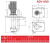 ADV 90/PP/250/0.75HP/2800/BSP pionowy pompa odśrodkowa фото 3 &mdash; BTS Engineering
