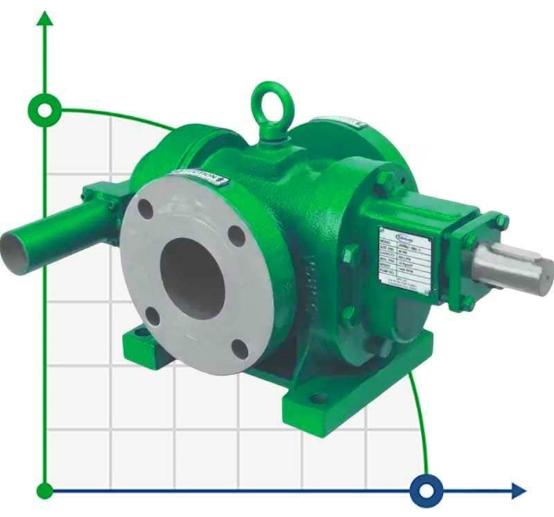 Zahnradpumpe JKRN 250 2 1/2 Zoll, 20 m3/h, CI aus Grauguss фото 1 — BTS Engineering