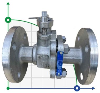 PN16 DN25 Zawór kulowy ze stali nierdzewnej AISI 316, gniazdo PTFE — BTS Engineering