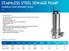 Pompa ściekowa ze stali nierdzewnej AIZL-S150, 27/19,5, 1,5 kW, 220 V, 2800 obr./min фото 2 — BTS Engineering