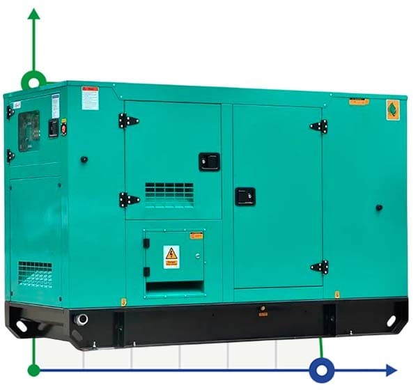 Промышленный дизельный генератор XHYC-120GF с ATS, двигатель Cummins 125kVA, 120kW, 380V/50HZ закрытого типа фото 1 — BTS Engineering