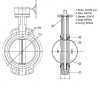 PN16 DN100 Butterfly valve, cast iron body, AISI 316 disc, Seat EPDM фото 2 — BTS Engineering