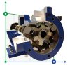 EMSE EDP-IU 2 1/2 Zoll Zahnradpumpe für Lebensmittel, Butter und Pflanzenöl, 16,2-31,9 m3/h, innenverzahnt, ohne Motor фото 1 — BTS Engineering