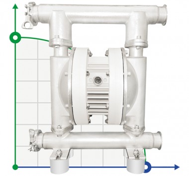 RUBY FDA 040S-W-ESS-T насос пневматический мембранный — BTS Engineering