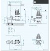 Погружний насос AT 150/4/200 C.264 Dreno Pompe стоків з відкритим ріжучим робочим колесом фото 4 — BTS Engineering
