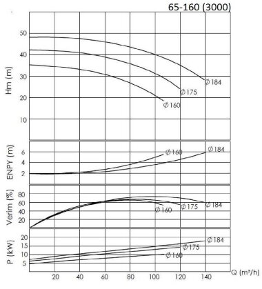 BTKF 65-160, 18.5 kW - насос одноступенчатый консольный (3000) — BTS Engineering