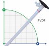 1500 мм, PVDF, HP насосная часть (труба) к бочковому насосу фото 1 — BTS Engineering