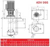 ADV 95/PP/1000/1HP/2800/BSP pionowy pompa odśrodkowa фото 3 &mdash; BTS Engineering
