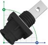 JC-CN12-SC-03-M, 300A,1500V DC connector socket for energy storage systems threaded hole, black фото 1 — BTS Engineering