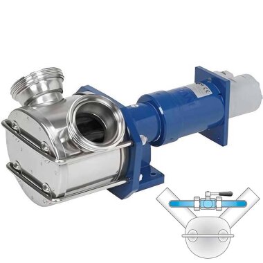Pompa wirnikowa do pompowania delikatnych cieczy LIVERANI MID MAXI 80+BY-PASS NR 50cc 150-600obr./min z napędem hydraulicznym — BTS Engineering