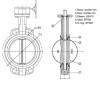 PN16 DN250 Vanne papillon, corps et disque fonte, siège EPDM фото 2 — BTS Engineering