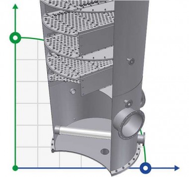 Тарелка клапанная колонны EDV® (ADV®) 1600 мм ректификации спирта — BTS Engineering