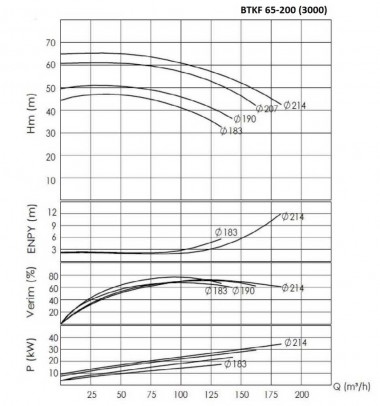 BTKF 65-200, 30 kW - Einstufige Konsolenpumpe (3000) — BTS Engineering