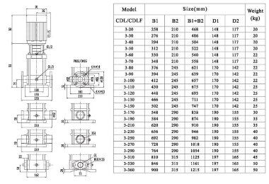 Bomba alimentación caldera vapor CDLF 3-60, AISI 316 — BTS Engineering