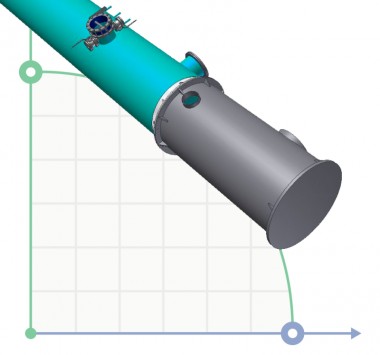Kolumna do ekstrakcji zanieczyszczeń 1200 miedź — BTS Engineering