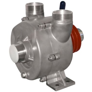 Vortex pump for pumping acids LIVERANI NAUTIC 80 Inox F, 900 l/min, AISI 316, with manual clutch, without motor — BTS Engineering